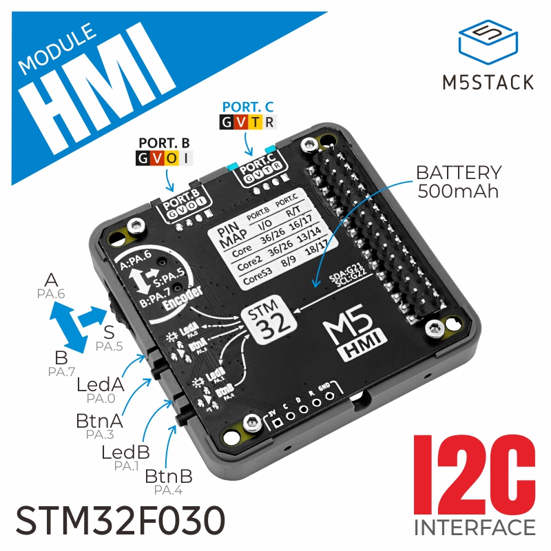 M5Stack Core2 - Módulo HMI oficial M5Stack con codificador