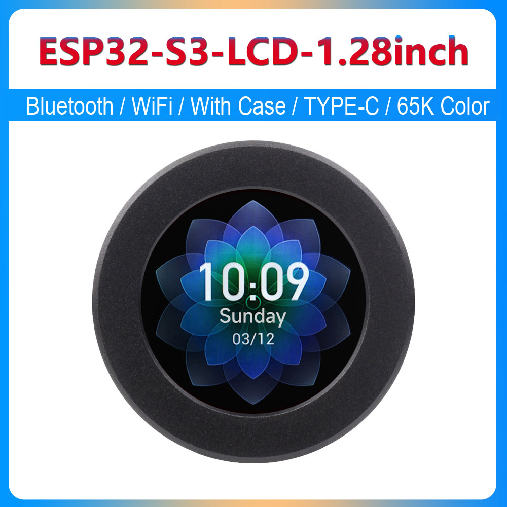 Lolin S3 - Waveshare ESP32-S3 Pantalla LCD Redonda de