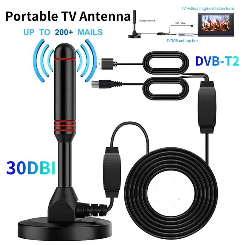 Devkitc - Antena de TV Digital HD portátil,