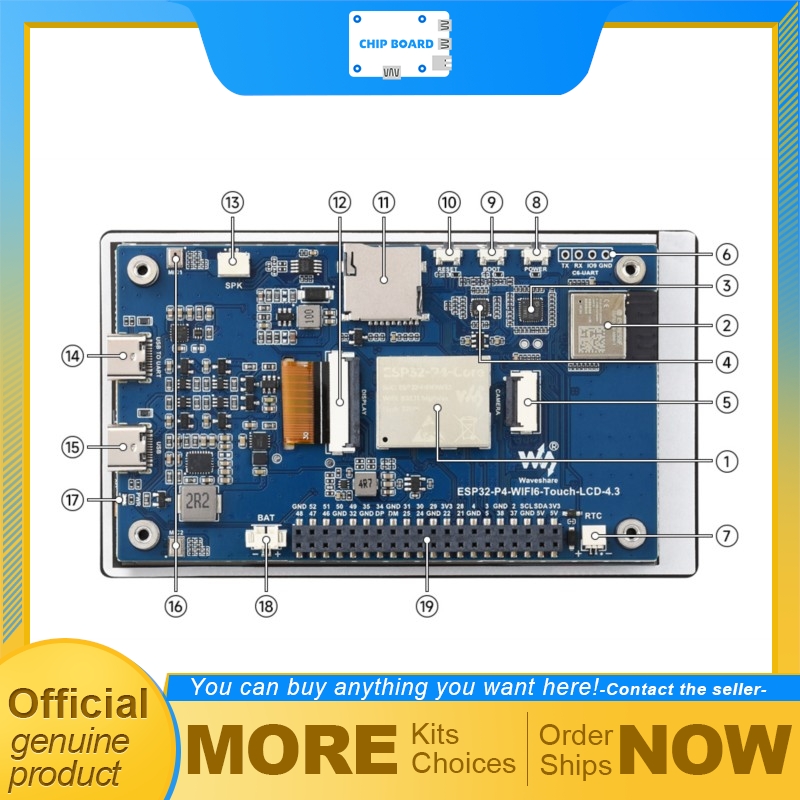 Placa de Desarrollo con Pantal - Waveshare Esp32 reseña y precio